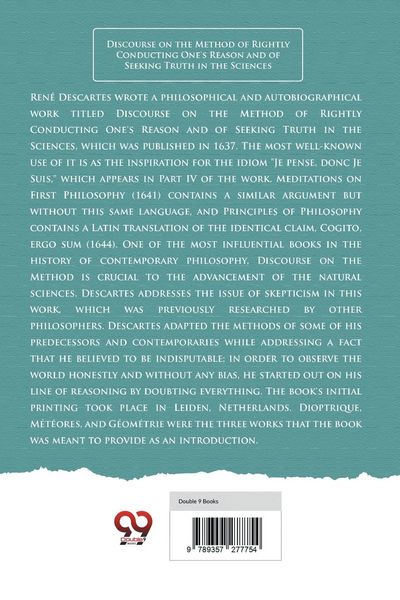 Produktbild: Discourse on the Method of Rightly Conducting One's Reason and of Seeking Truth in the Sciences