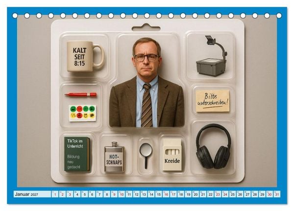 Produktbild: Einmal Traumjob bitte - zum Mitnehmen (Tischkalender 2027 DIN A5 quer), CALVENDO Monatskalender