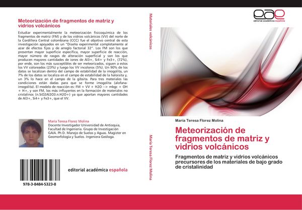 Produktbild: Meteorizaci&oacute;n de fragmentos de matriz y vidrios volc&aacute;nicos