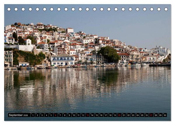 Produktbild: Skiathos + Skopelos (Tischkalender 2026 DIN A5 quer), CALVENDO Monatskalender