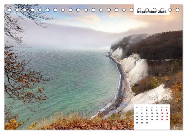 Produktbild: R&uuml;gen Panorama (Tischkalender 2026 DIN A5 quer), CALVENDO Monatskalender