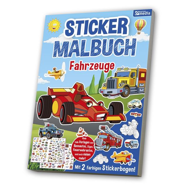 Produktbild: Stickermalbuch: Fahrzeuge