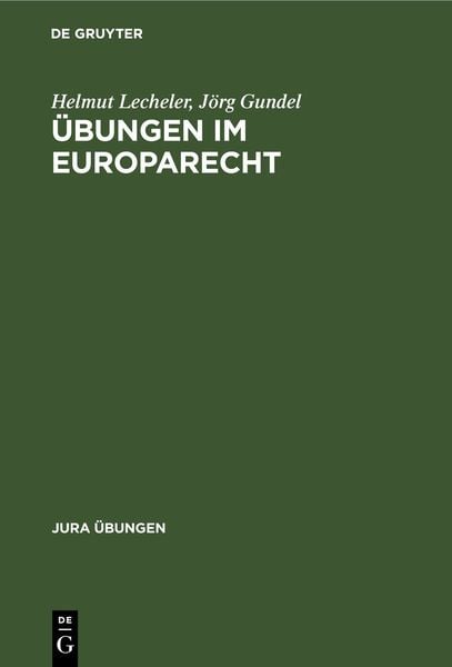 Produktbild: &Uuml;bungen im Europarecht