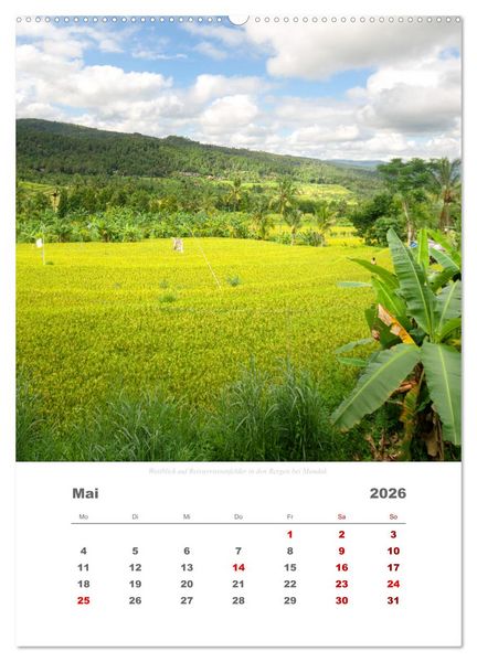 Produktbild: Reiseimpressionen durch Bali (hochwertiger Premium Wandkalender 2026 DIN A2 hoch), Kunstdruck in Hochglanz