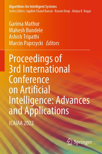 Produktbild: Proceedings of 3rd International Conference on Artificial Intelligence: Advances and Applications