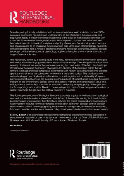 Produktbild: Routledge Handbook of Ecological Economics