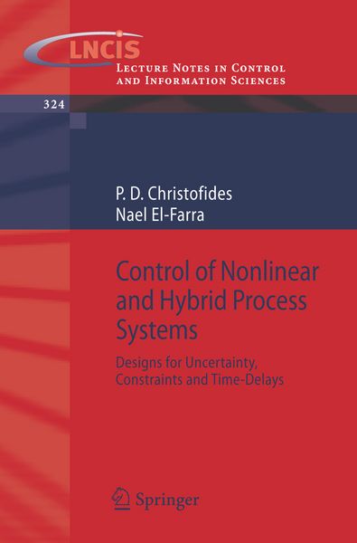Produktbild: Control of Nonlinear and Hybrid Process Systems