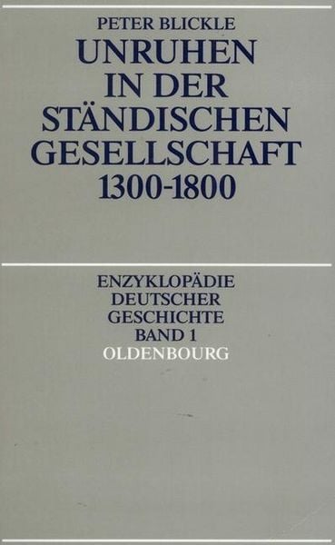 Produktbild: Unruhen in der st&auml;ndischen Gesellschaft 1300-1800