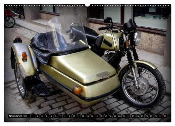 Produktbild: Motorrad-Gespanne in Kuba (Wandkalender 2026 DIN A2 quer), CALVENDO Monatskalender