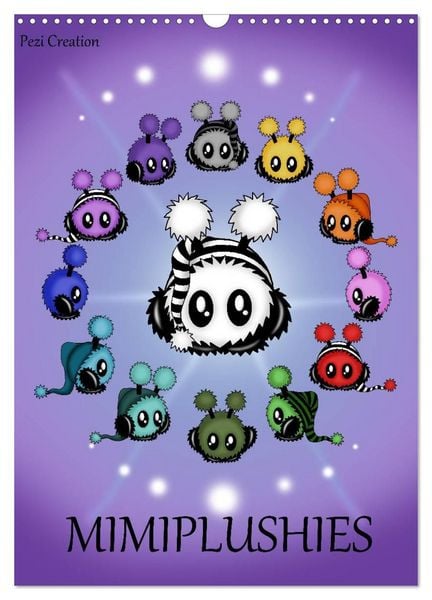 Produktbild: Mimiplushies (Wandkalender 2027 DIN A3 hoch), CALVENDO Monatskalender