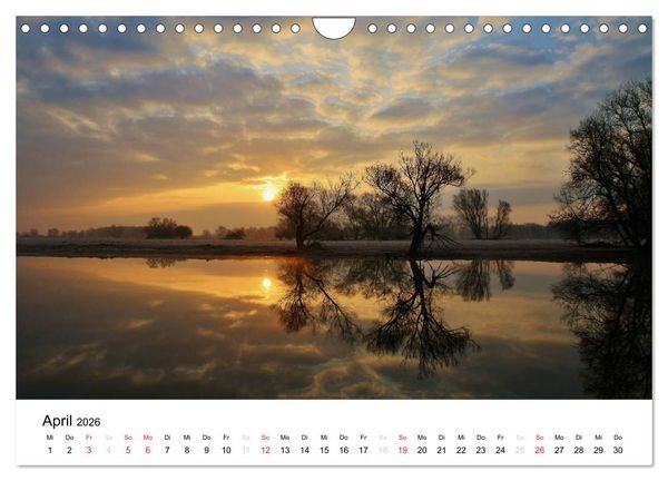 Produktbild: Morgenstimmungen 2026 (Wandkalender 2026 DIN A4 quer), CALVENDO Monatskalender