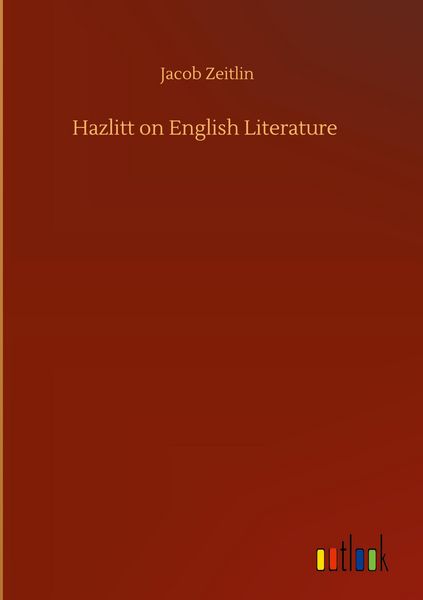 Produktbild: Hazlitt on English Literature