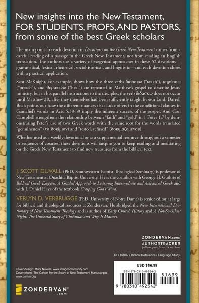 Produktbild: An Devotions on the Greek New Testament