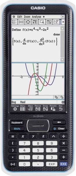 Produktbild: Casio FX-CP400 Grafikrechner Schwarz Display (Stellen): 25 batteriebetrieben (B x H x T) 89 x 21.1 x 206 mm