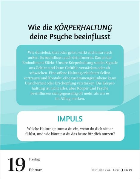 Produktbild: Der Psychologie-Kalender Tagesabrei&szlig;kalender 2027 - Endlich wissen, wie wir ticken