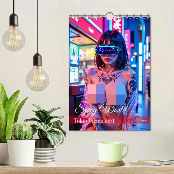Produktbild: Spicy World - Tokio Unzensiert (Wandkalender 2026 DIN A4 hoch), CALVENDO Monatskalender