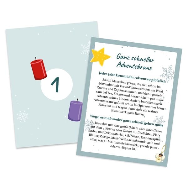 Produktbild: Adventskalender-Box &bdquo;24 faule Ausreden&ldquo; warum ich keinen Adventskalender gebastelt habe