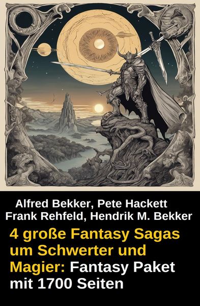Produktbild: 4 gro&szlig;e Fantasy Sagas um Schwerter und Magier: Fantasy Paket mit 1700 Seiten
