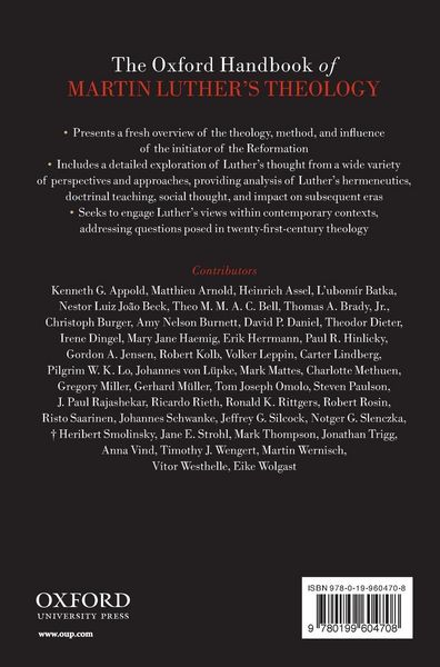 Produktbild: The Oxford Handbook of Martin Luther's Theology