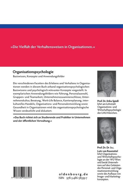 Produktbild: Organisationspsychologie