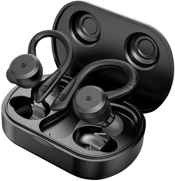 Produktbild: Tie Studio TBE1018 In Ear Kopfh&ouml;rer Bluetooth&reg; Schwarz Wasserbest&auml;ndig, Ohrb&uuml;gel Sport