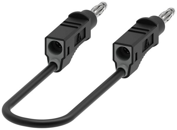 Produktbild: Electro PJP 2110-CD1-100N Messleitung Bananenstecker Bananenstecker 1.00m Schwarz 1St.