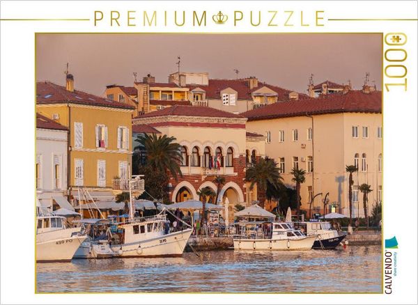 CALVENDO Puzzle Hafen von Porec, Istrien, Kroatien | 1000 Teile Lege-Größe 64x48cm Foto-Puzzle für glückliche Stunden