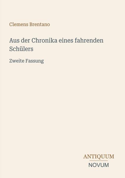 Produktbild: Aus der Chronika eines fahrenden Sch&uuml;lers