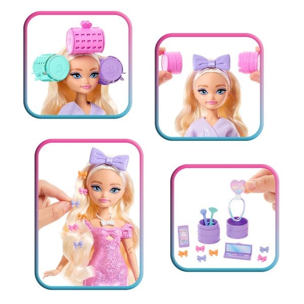 Produktbild: Barbie Dream Besties Malibu Get Ready With Me Haarspiel-Puppe