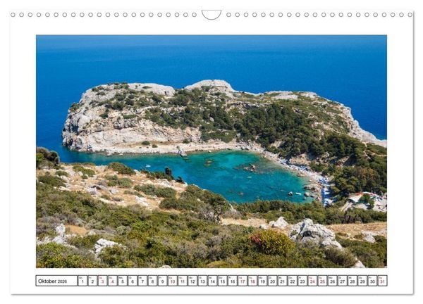 Produktbild: Rhodos, eine Sonneninsel (Wandkalender 2026 DIN A3 quer), CALVENDO Monatskalender