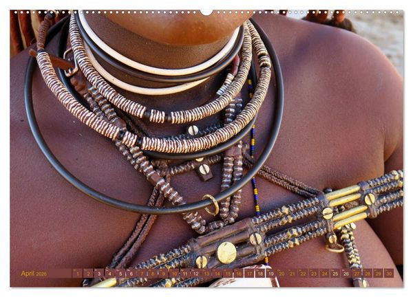 Produktbild: Himba - Der Schmuck der sch&ouml;nen Frauen (hochwertiger Premium Wandkalender 2026 DIN A2 quer), Kunstdruck in Hochglanz