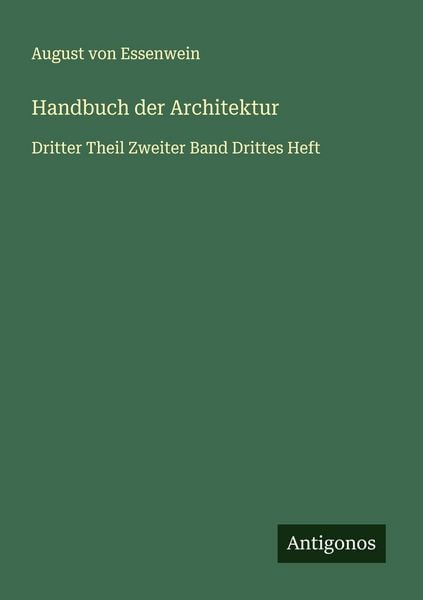 Produktbild: Handbuch der Architektur