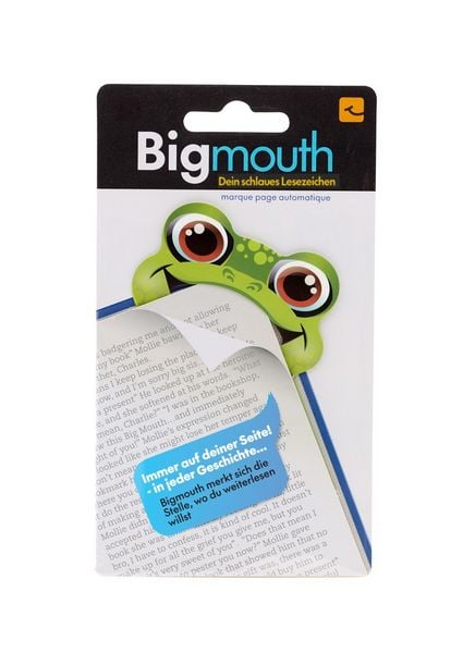 Produktbild: Bigmouth Frosch - Dein schlaues Lesezeichen - Mit Magnet