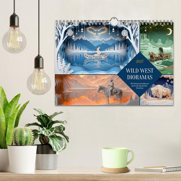 Produktbild: Wild West Dioramas (Wandkalender 2027 DIN A4 quer), CALVENDO Monatskalender