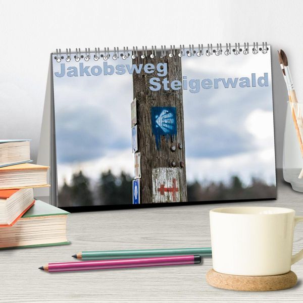 Produktbild: Jakobsweg Steigerwald (Tischkalender 2026 DIN A5 quer), CALVENDO Monatskalender