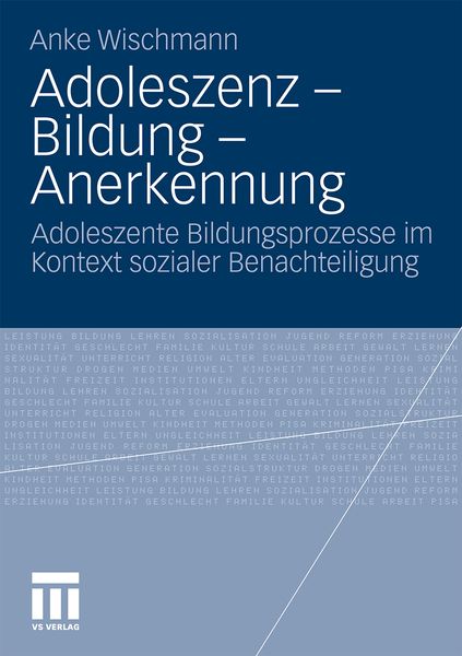Produktbild: Adoleszenz - Bildung - Anerkennung