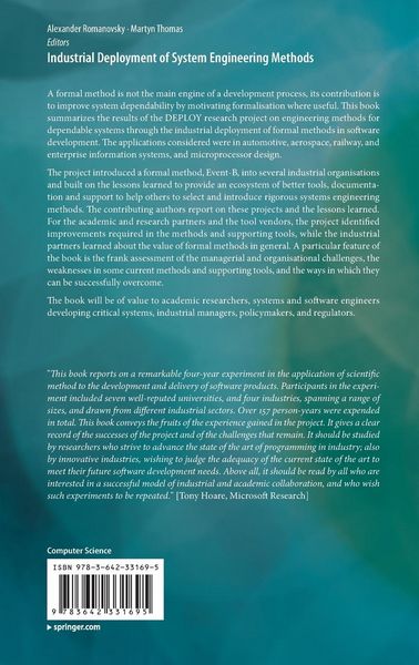 Produktbild: Industrial Deployment of System Engineering Methods