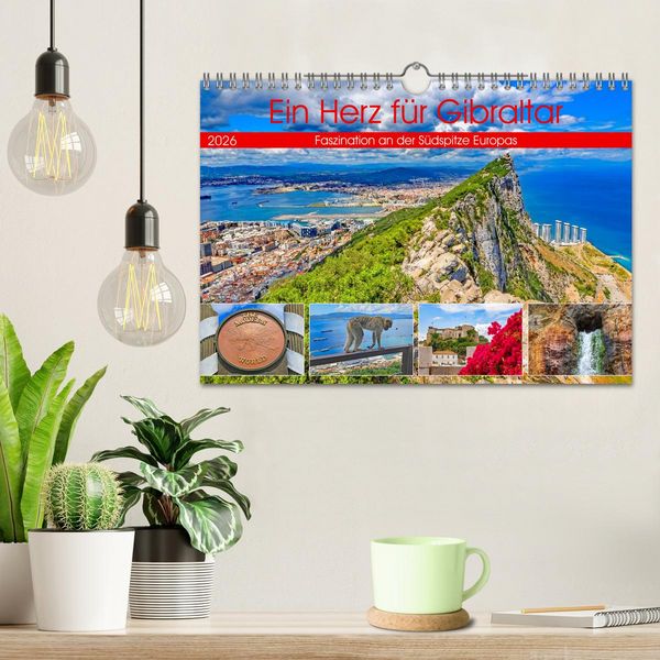 Produktbild: Ein Herz f&uuml;r Gibraltar (Wandkalender 2026 DIN A4 quer), CALVENDO Monatskalender