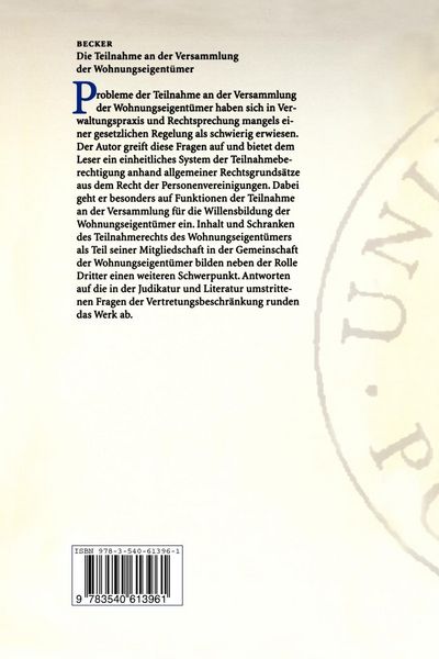 Produktbild: Die Teilnahme an der Versammlung der Wohnungseigent&uuml;mer