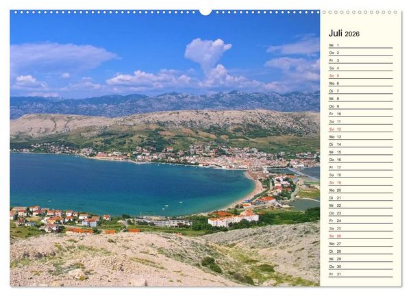 Produktbild: Kroatien (Wandkalender 2026 DIN A2 quer), CALVENDO Monatskalender