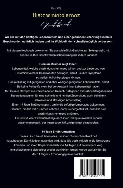 Produktbild: Das XXL Histaminintoleranz Kochbuch &ndash; 150 leckere & histaminarme Rezepte f&uuml;r jeden Tag