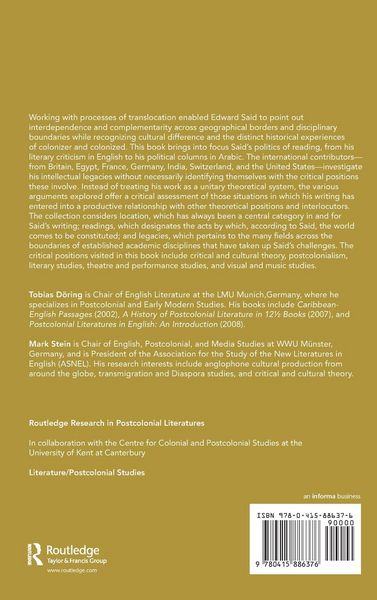 Produktbild: Edward Said's Translocations