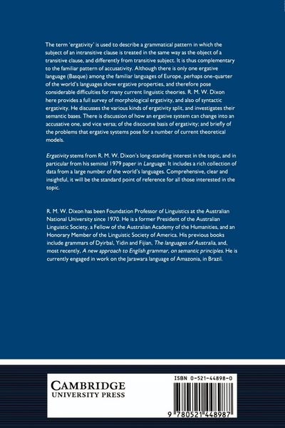 Produktbild: Ergativity