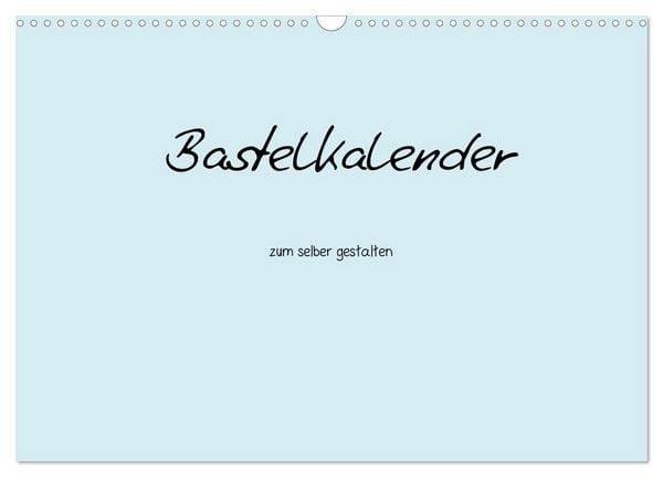 Produktbild: Bastelkalender - hell Blau (Wandkalender 2026 DIN A3 quer), CALVENDO Monatskalender
