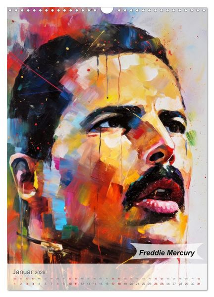 Produktbild: POP Legenden in Pop-Art (Wandkalender 2026 DIN A3 hoch), CALVENDO Monatskalender