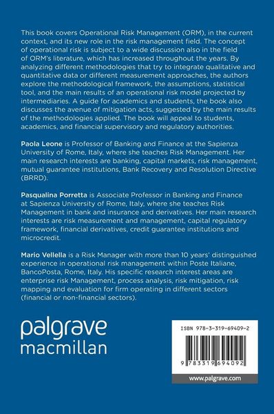 Produktbild: Measuring and Managing Operational Risk