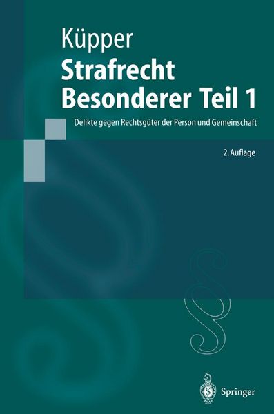 Produktbild: Strafrecht, Besonderer Teil 1