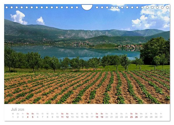 Produktbild: Kreuz und quer durch Bosnien-Herzegowina (Wandkalender 2026 DIN A4 quer), CALVENDO Monatskalender