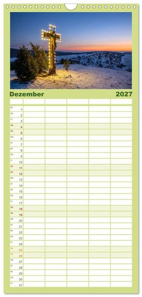Produktbild: Familienplaner 2027 - Heimat Entdecken - Eifel mit 5 Spalten (Wandkalender, 21 x 45 cm) CALVENDO
