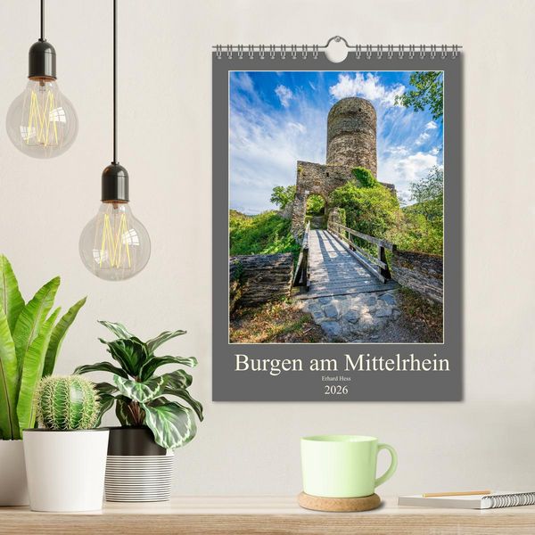 Produktbild: Burgen am Mittelrhein (Wandkalender 2026 DIN A4 hoch), CALVENDO Monatskalender